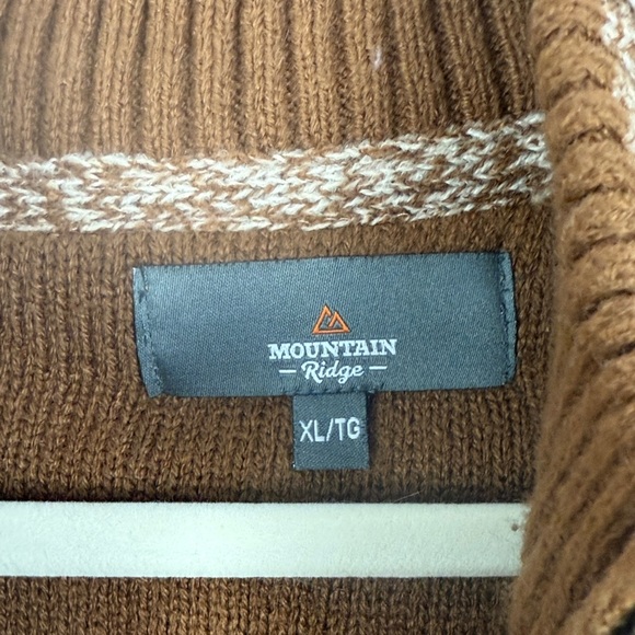 Mountain Ridge Men's Tan Cotton Blend Casual Comfy Soft Warm Half Zip XL Sweater - Picture 3 of 10